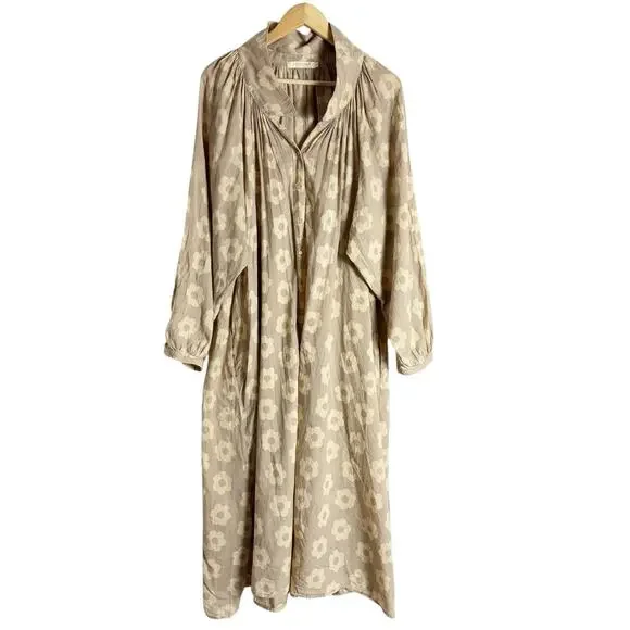 Christy Dawn The Rumi Mocha Daisy Beige Block Floral Print Maxi Dress Size XL - Picture 5 of 16